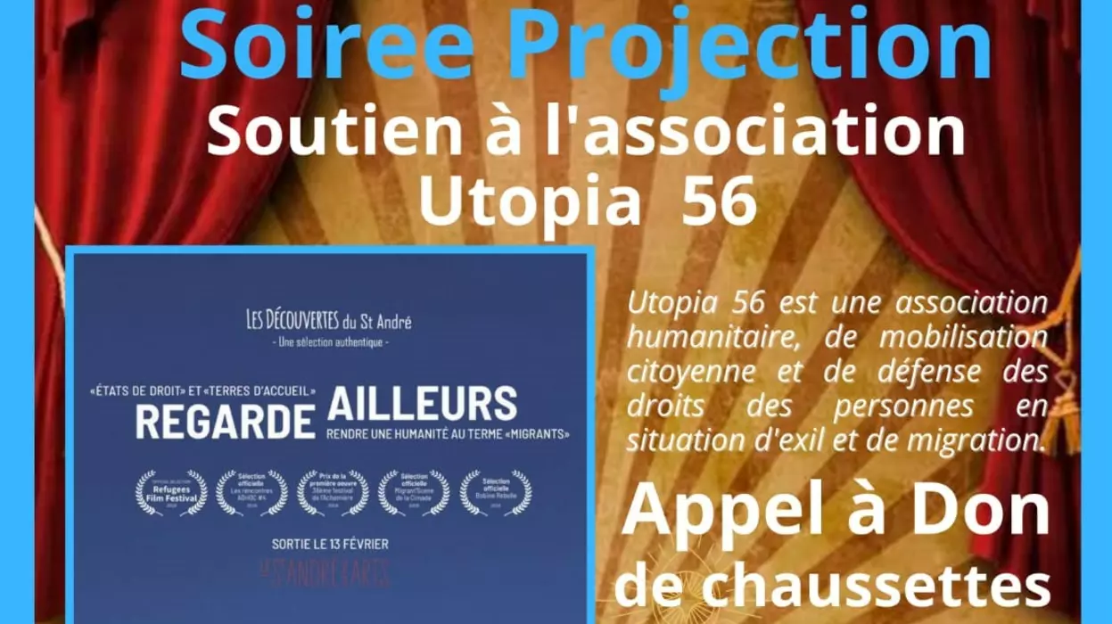 Projection soutien à l'association Utopia 56